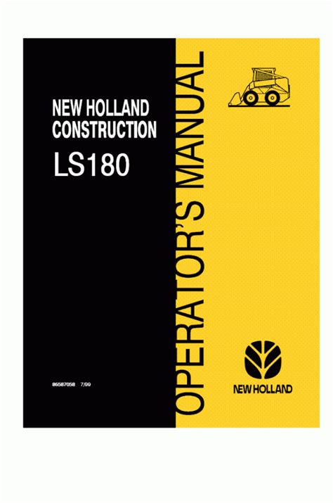 new holland ls180 owners manual